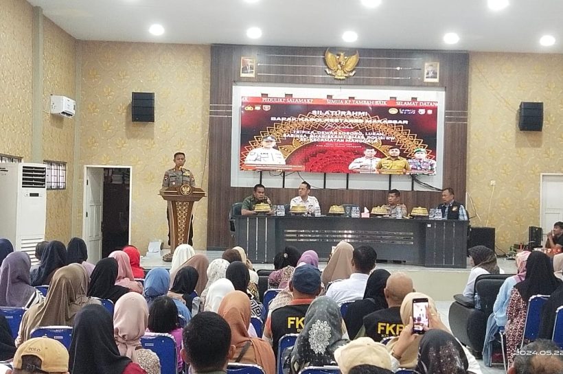 Silaturahmi Kapolrestabes Makassar Bersama Unsur Tripika, FKPM dan Dewan Lorong Se-Kecamatan Manggala