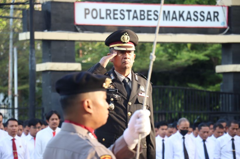 Polrestabes Makassar Gelar Upacara Peringatan Hari Lahir Pancasila 2024