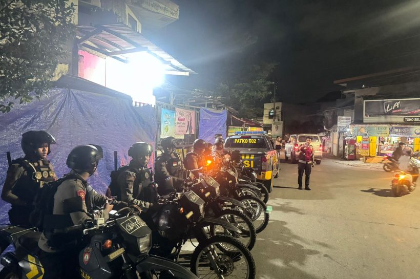 Patroli Samapta Polrestabes Makassar Cegah Perkelahian Kelompok dan Balapan Liar