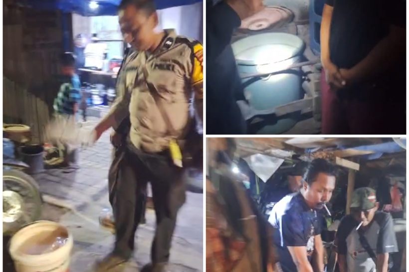Polsek Tamalate Operasi Pekat Berhasil Amankan Miras Jenis Ballo Yang Hendak di Edarkan