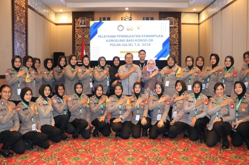 Biro SDM Polda Sulsel Gelar Peningkatan Kemampuan Polwan Sebagai Konselor Perempuan dan Anak