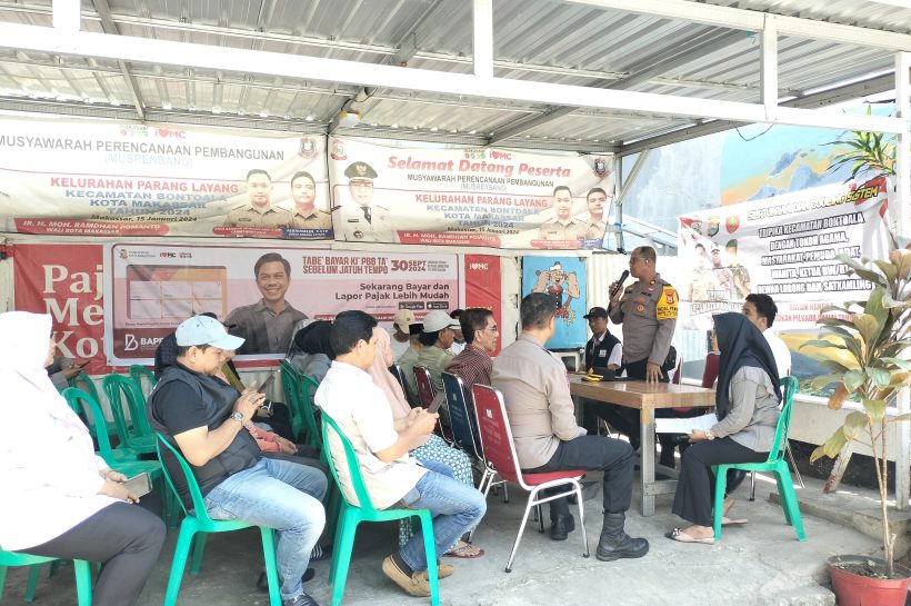 Wujudkan Pilkada Damai, Polsek Bontoala Laksanakan Cooling System Di Kelurahan Paran Layang