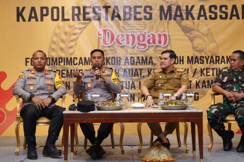 Cooling System dan Silaturahmi Polrestabes Makassar Bersama Tripika Kec. Panakukang, Wujudkan Pilkada 2024 yang Kondusif