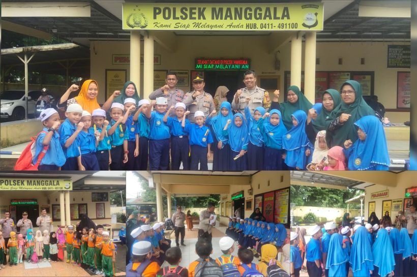 Wujud Kepedulian Polsek Manggala Berikan Penyuluhan, Pembinaan Pada Anak Usia Dini Terkait Lalu Lintas dan Aturannya