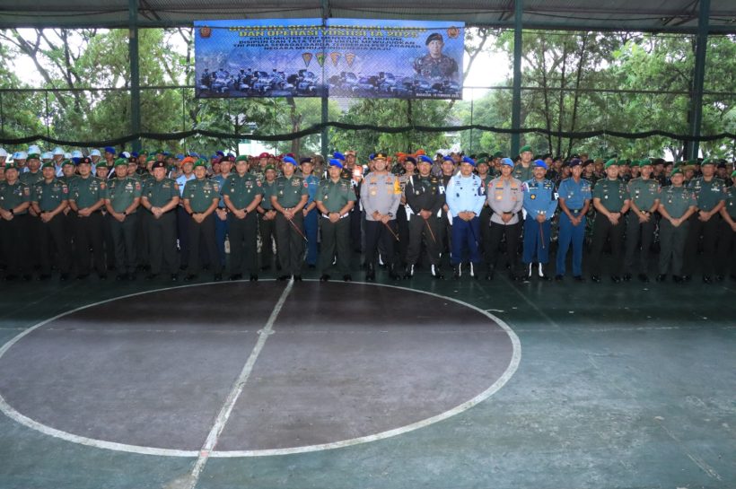 Kapolrestabes Makassar Hadiri Upacara Operasi Gaktib dan Yustisi Polisi Militer TNI TA. 2025
