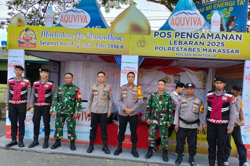 Kapolsek Bontoala Kontrol Pos PAM Operasi Ketupat 2025, Ini Arahannya