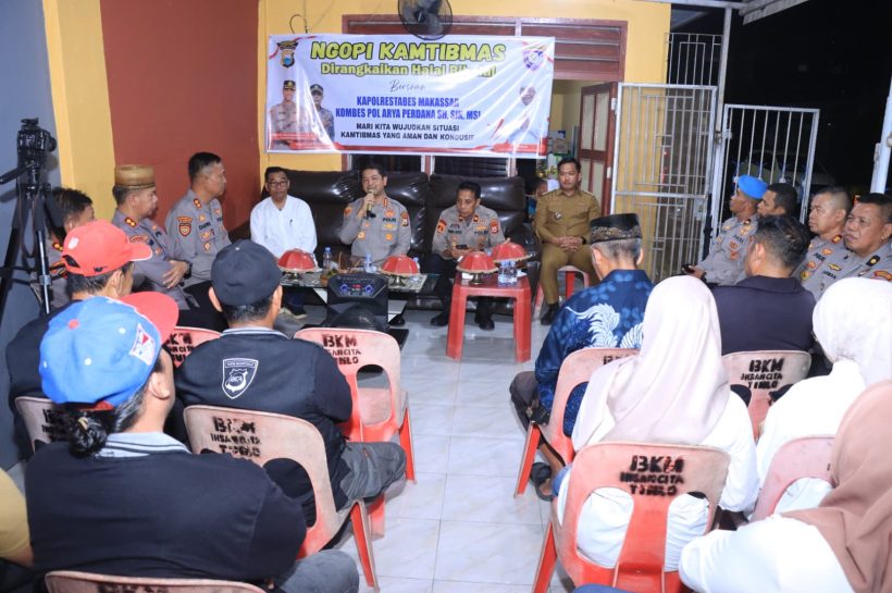 Kapolrestabes Makassar Gelar Ngopi Kamtibmas di Kecamatan Bontoala