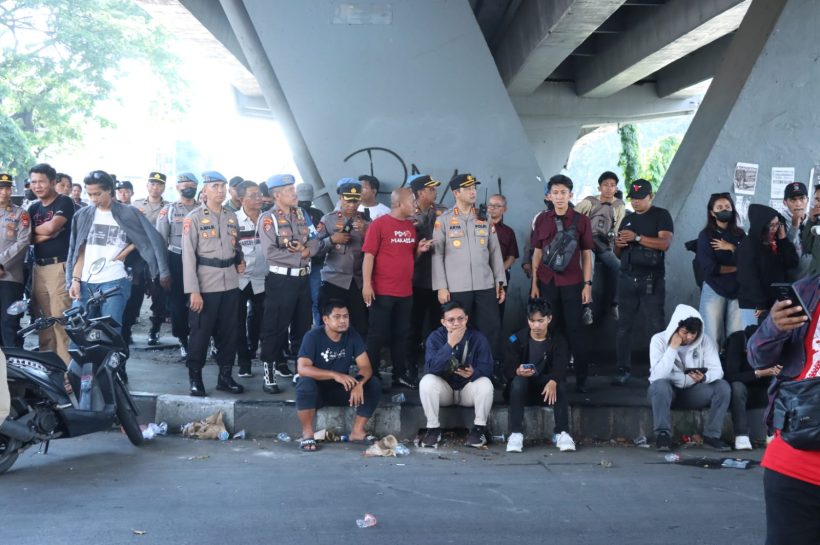 Kapolrestabes Makassar Turun Langsung Pantau Pengamanan Aksi May Day di Sejumlah Titik