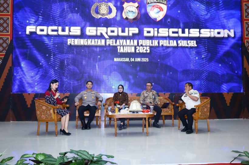 Kapolrestabes Makassar Jadi Narasumber FGD Peningkatan Pelayanan Publik Polda Sulsel 2025