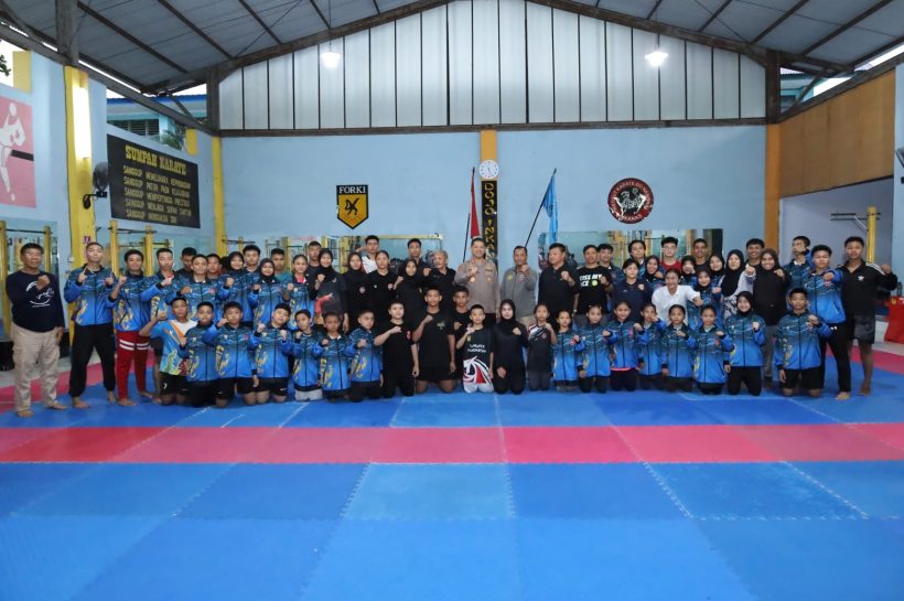 Kapolrestabes Makassar Melepas Tim Karate INKANAS Sulsel Menuju Kejuaraan Internasional Shureido di Ciracas