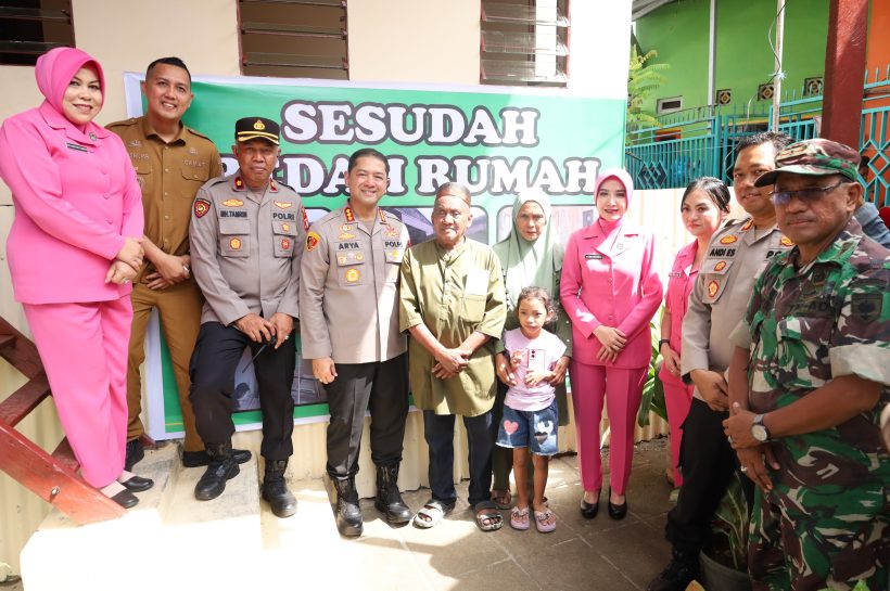 Sambut Hari Bhayangkara Ke-79, Kapolrestabes Makassar Resmikan Rumah Layak Huni