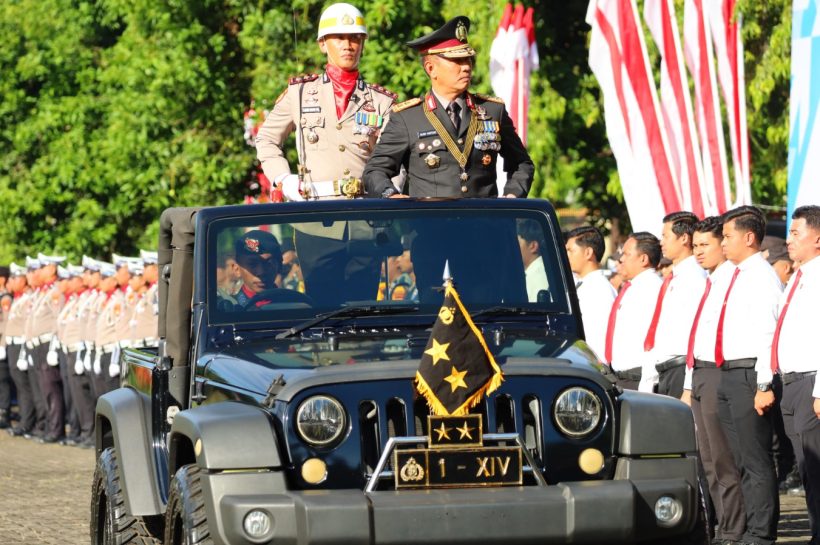 Kapolda Sulsel Pimpin Upacara Hari Bhayangkara Ke-79 Tahun 2025, Tegaskan Komitmen Polri untuk Masyarakat