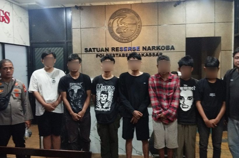 Polsek Tamalate Ciduk 7 Remaja Sedang Pesta Narkotika